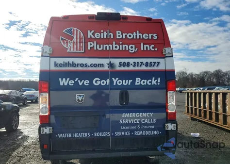 2020 Ram Promaster 2500 2500 High z USA, uszkodzony, nr VIN 3C6TRVDG1LE102305